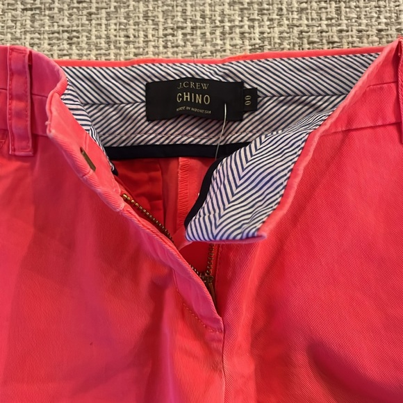 NWT J.Crew 3” Washed Coral Chino Shorts - Picture 10 of 11